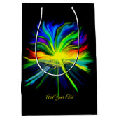 Dolfijnfamilie in de zon, voeg Jouw tekst toe Medium Cadeauzakje (Voorkant)