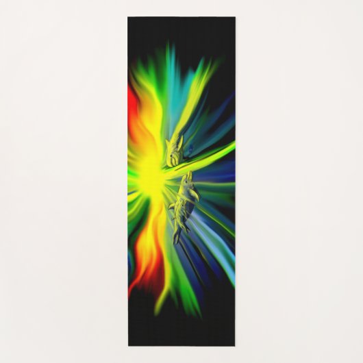 Dolfijnfamilie in de zon yogamat (Voorkant)