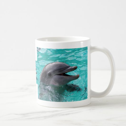 Dolfijnkop in aquamarinewater koffiemok (Rechts)