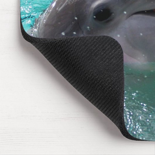 Dolfijnkop in aquamarinewater muismat (Hoek)