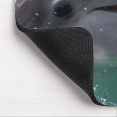 Dolfijnkop in aquamarinewater muismat (Hoek)