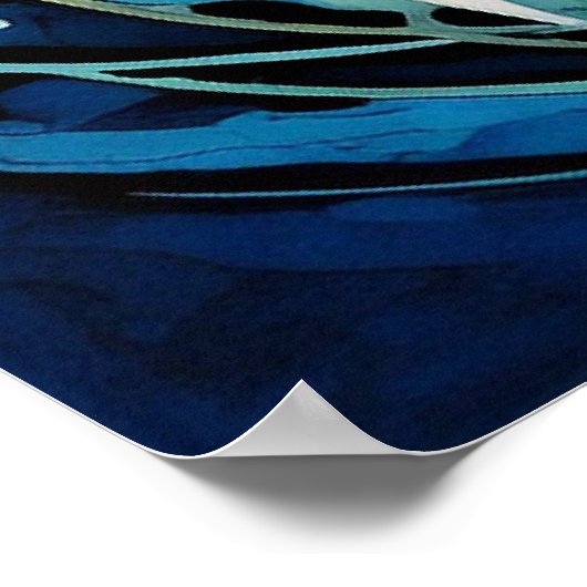 Dolfijnkunst Poster (Hoek)