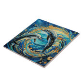 Dolfijnkunst Tegeltje (Zijkant)