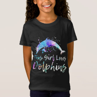 dolfijnliefhebbers cadeau| dit meisje houdt van do t-shirt