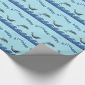 dolfijnmozaïek cadeaupapier (Hoek)