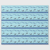 dolfijnmozaïek cadeaupapier (Vlak)