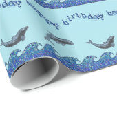 dolfijnmozaïek cadeaupapier (Rol Hoek)