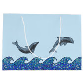 dolfijnmozaïek groot cadeauzakje (Achterkant)