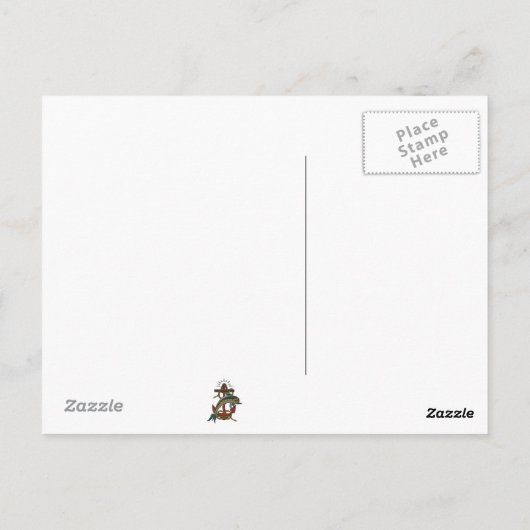 dolfijnontwerp briefkaart (Achterkant)