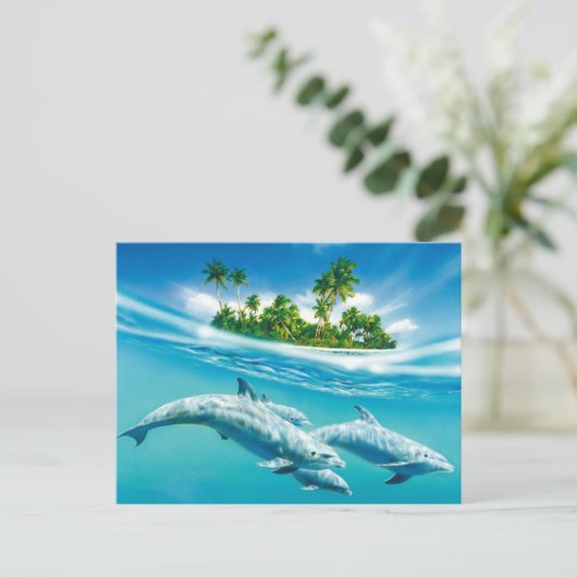 Dolfijnparadijs Briefkaart (Staand voorkant)