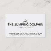 dolfijnpictogram visitekaartje (Achterkant)