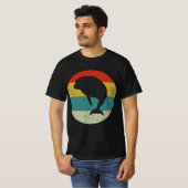 dolfijnretro silhouette 70s t-shirt (Voorkant volledig)