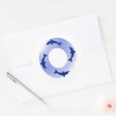 Dolfijnring Ronde Sticker (Envelop)