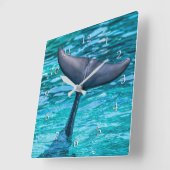 DOLFIJNSTAART FLUKE HOWDY! VIERKANTE KLOK (Hoek)