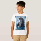dolfijnstand t-shirt (Voorkant volledig)