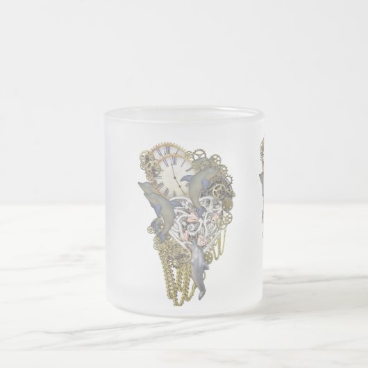 Dolfijntijd Matglas Koffiemok (Center)