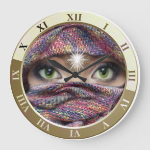 Dolfijntijd op leer grote klok