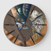 Dolfijntijd op leer grote klok (Voorkant)