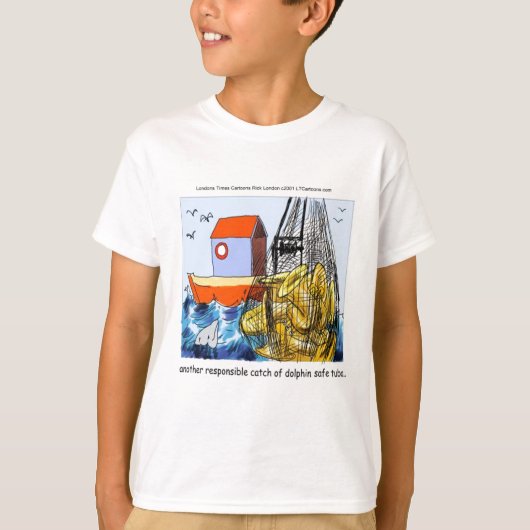 Dolfijnveilige Tuba Grappig T-shirt (Voorkant)