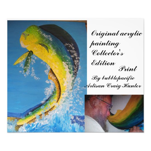 Dolfijnvis Foto Afdruk (Voorkant)