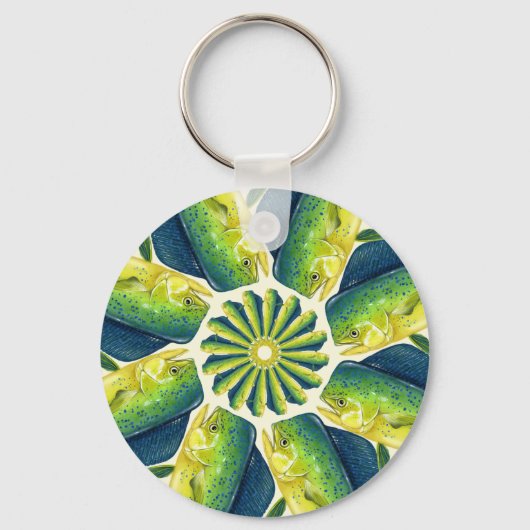 Dolfijnvis (Mah Mahi)-Sleutelhanger Sleutelhanger (Voorkant)