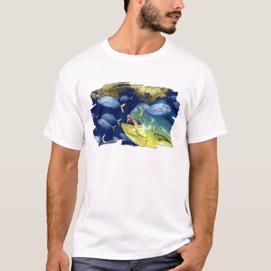 Dolfijnvis (mahi mahi) die jacks verjaagt T-shirt (Voorkant)