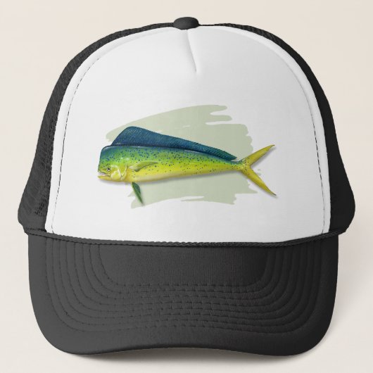 Dolfijnvis (Mahi Mahi) Trucker Hat Trucker Pet (Voorkant)