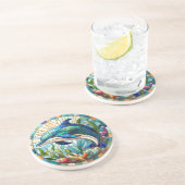 dolfijnzandsteen zandsteen onderzetter (Zijkant)