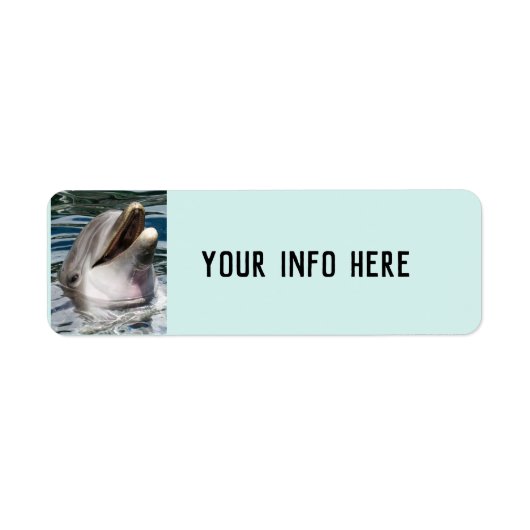 DOLFIN FOTOGRAFIE RETOURADRES ETIKETTEN (Voorkant)