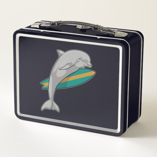 Dolfine als Surfer met Surfboard (Achterkant)