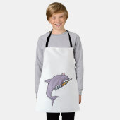 Dolfine als verpleegster met spuit schort (Gedragen)