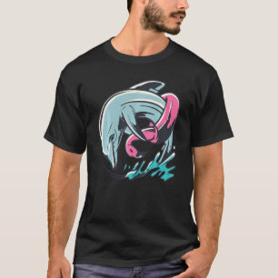 Dolfine en Flamingo Beach Tropische Vacking T-shirt
