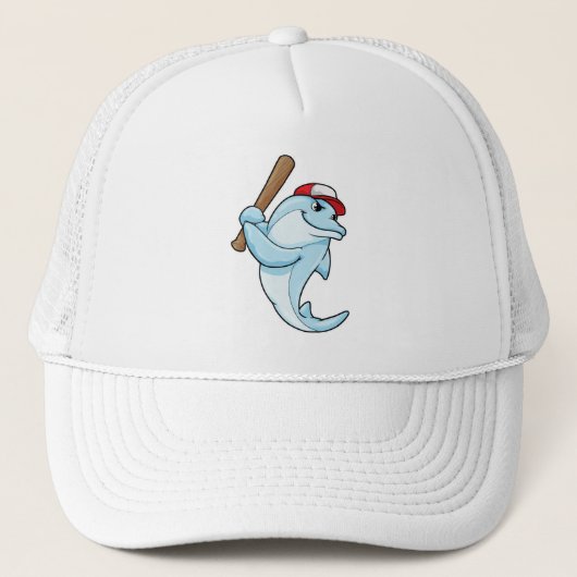 Dolfine in Baseball als Batsman Trucker Pet (Voorkant)