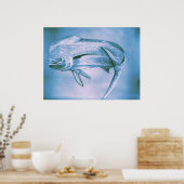 Dolfine in beweging poster (Keuken)