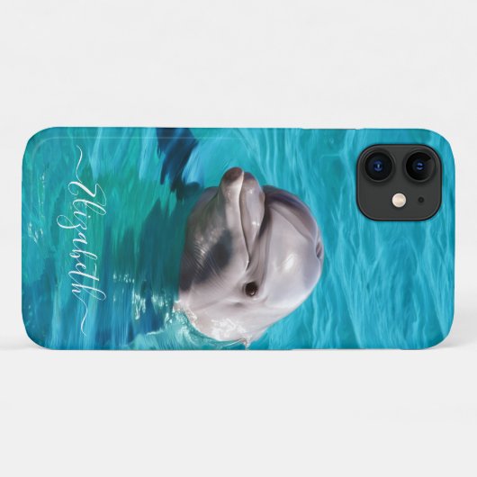 Dolfine in Blue Water Foto Case-Mate iPhone Case (Achterkant (horizontaal))