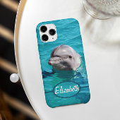 Dolfine in Blue Water Foto Case-Mate iPhone Case