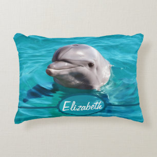 Dolfine in Blue Water Foto Decoratief Kussen
