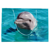 Dolfine in Blue Water Foto Groot Cadeauzakje (Achterkant)