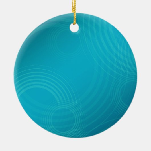 Dolfine in Blue Water Foto Keramisch Ornament (Achterkant)