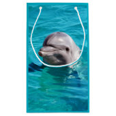 Dolfine in Blue Water Foto Klein Cadeauzakje (Achterkant)