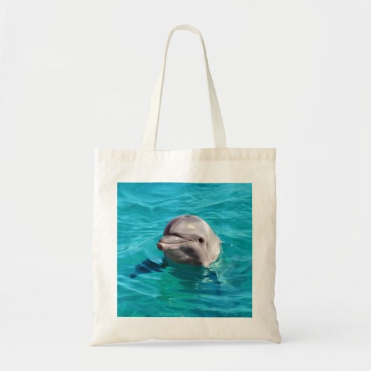 Dolfine in Blue Water Foto Tote Bag (Voorkant)