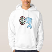 Dolfine in Darts met Dartboard Hoodie (Voorkant)