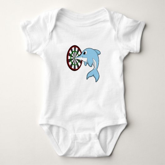 Dolfine in Darts met Dartboard Romper (Voorkant)