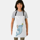 Dolfine in Tennis met Tennis racket Schort (Insitu)