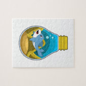 Dolfine in zwemmen in aquarium legpuzzel (Horizontaal)