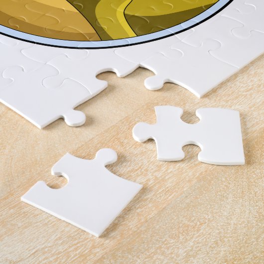 Dolfine in zwemmen in aquarium legpuzzel (Zijkant)