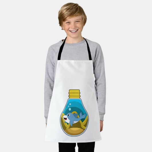 Dolfine in zwemmen in aquarium schort (Gedragen)