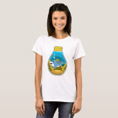 Dolfine in zwemmen in aquarium t-shirt (Voorkant volledig)