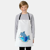 Dolfine in zwemmen met letter schort (Gedragen)