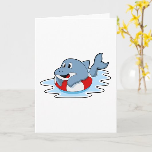 Dolfine in zwemmen met Swim ring.PNG Kaart (Gele Bloem)